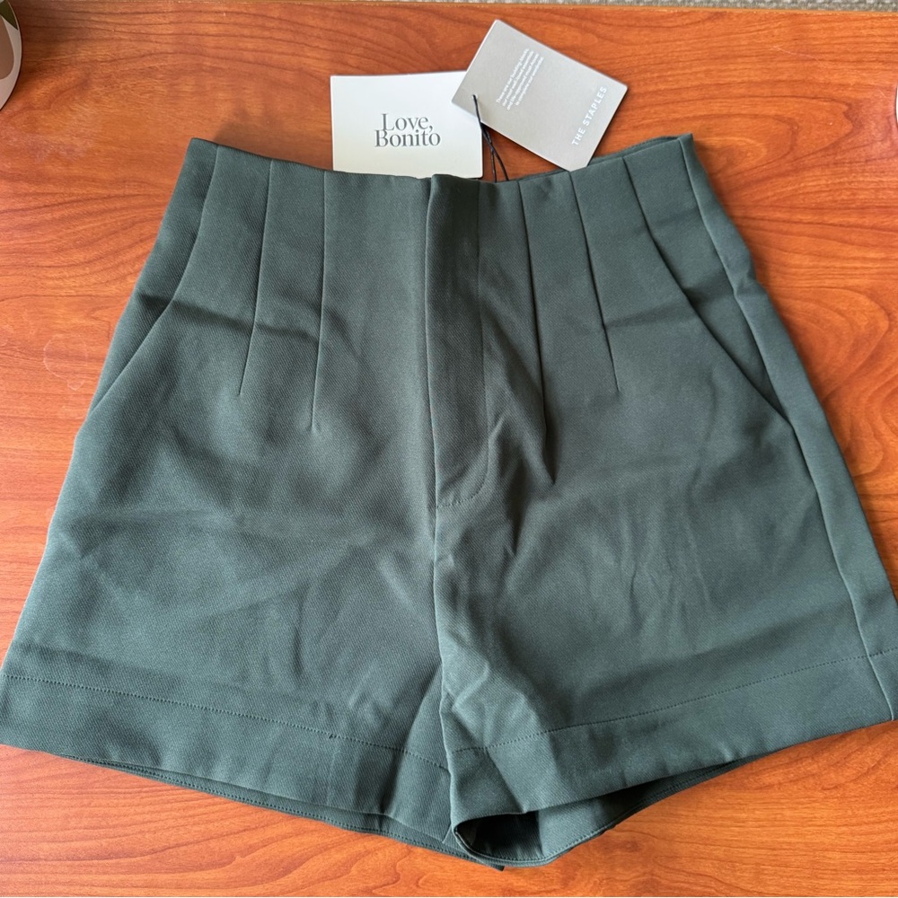 NEW Love Bonito - Hayden Classic Tailored Shorts (Olive)
